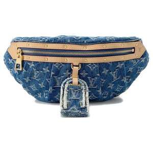 Louis Vuitton High Rise Body Bag Monogram Denim Blue